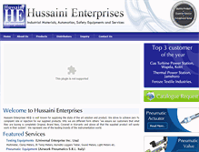 Tablet Screenshot of hussainient.com